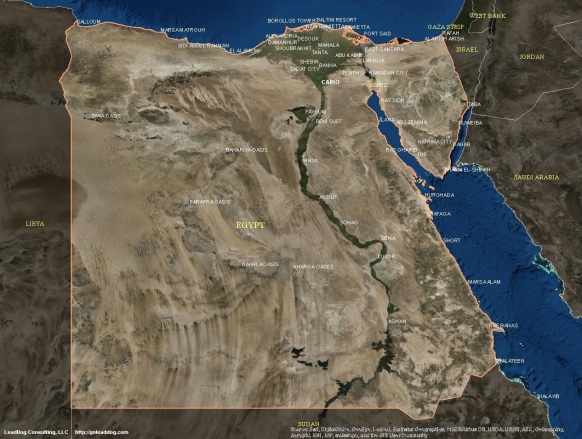 Cairo, Egypt Satellite Map
