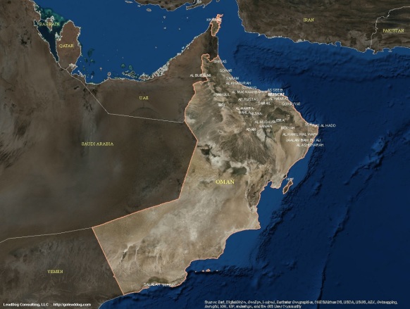 Muscat, Oman Satellite Map
