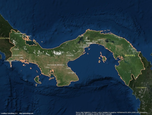 Panama City, Panama Satellite Map