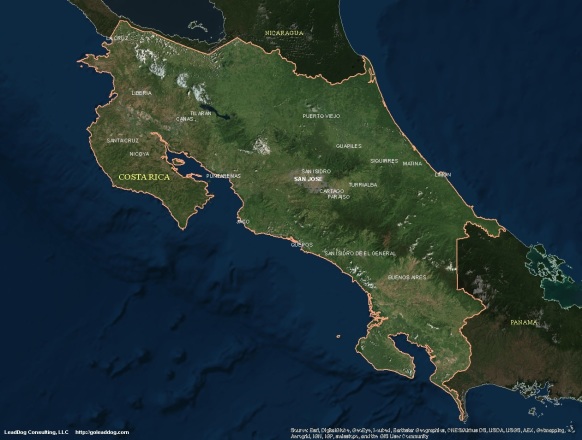 San Jose, Costa Rica Satellite Map