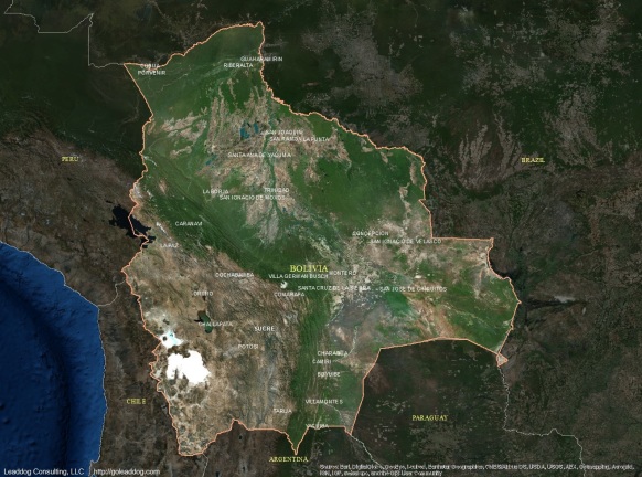 Sucre, Bolivia Satellite Map