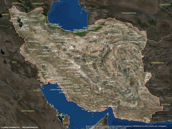 Tehran, Iran Satellite Map
