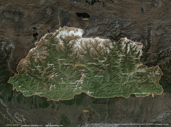 Thimpu, Bhutan Satellite Map