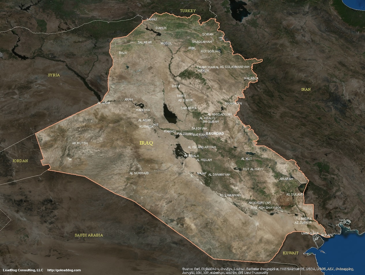 Baghdad Iraq Map